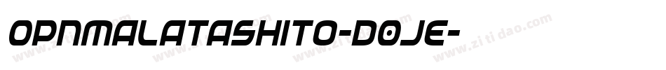 OpnMalatashito-D0jE字体转换