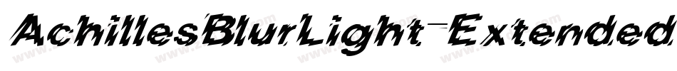 AchillesBlurLight-Extended字体转换