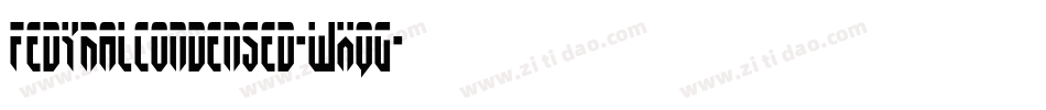 FedyralCondensed-WxqG字体转换