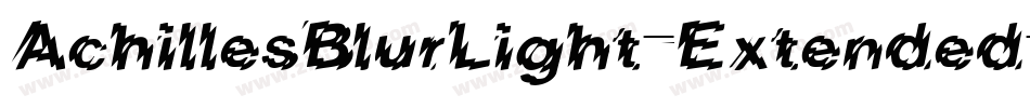 AchillesBlurLight-Extended字体转换