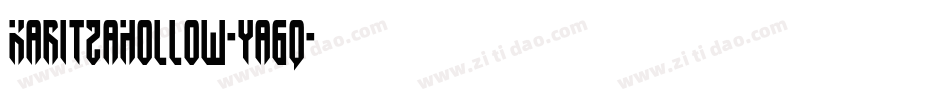 KaritzaHollow-ya6q字体转换 KaritzaHollow-ya6q字体转换
