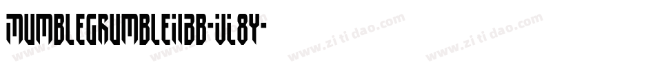 MumblegrumbleIiBb-VL8y字体转换