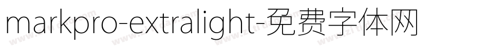 markpro-extralight字体转换