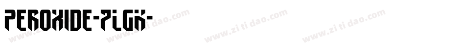 Peroxide-7LgK字体转换