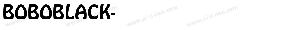 BOBOBLACK字体转换