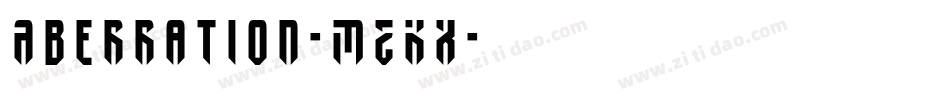 Aberration-MZKx字体转换