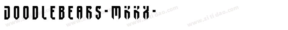 Doodlebears-mKKx字体转换