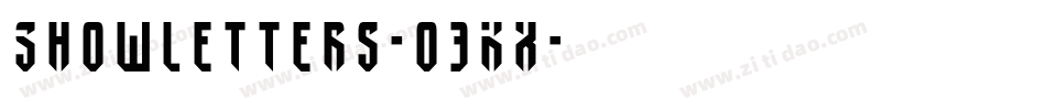 Showletters-o3Kx字体转换 Showletters-o3Kx字体转换