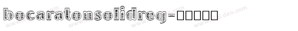 bocaratonsolidreg字体转换