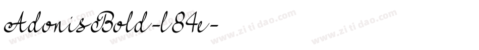AdonisBold-l84e字体转换