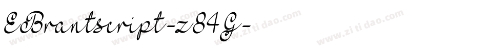 EBrantscript-z84G字体转换