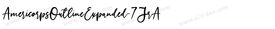 AmericorpsOutlineExpanded-7JrA字体转换