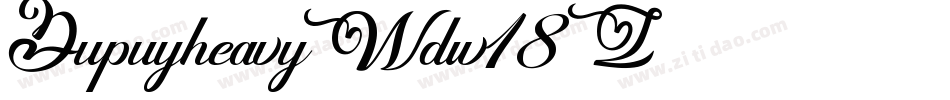 DupuyheavyWd-w18Z字体转换