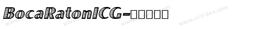 BocaRatonICG字体转换