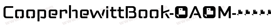 CooperhewittBook-6A6M字体转换