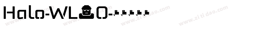 Halo-WL3O字体转换
