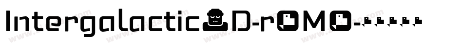 Intergalactic3D-r6M9字体转换