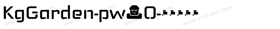 KgGarden-pw3O字体转换