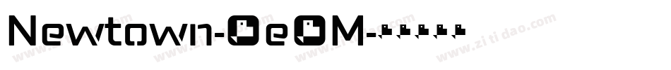 Newtown-8e6M字体转换
