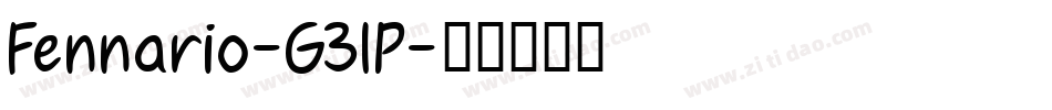 Fennario-G3lP字体转换