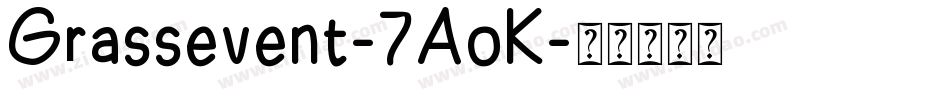 Grassevent-7AoK字体转换