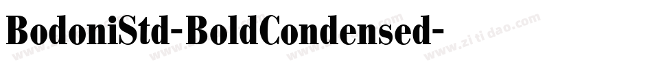 BodoniStd-BoldCondensed字体转换