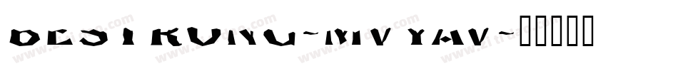 BeStrong-MVYAv字体转换