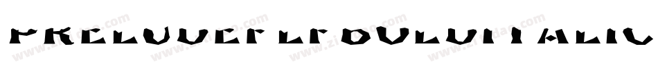 PreludeflfBolditalic-51aV字体转换