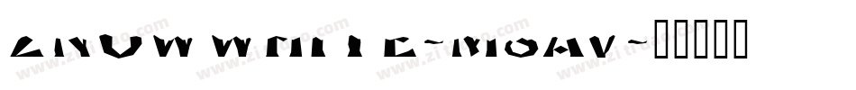 Znowwhite-m8Av字体转换