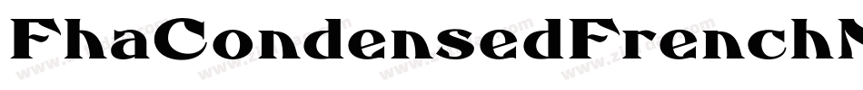 FhaCondensedFrenchNc-O2n3字体转换