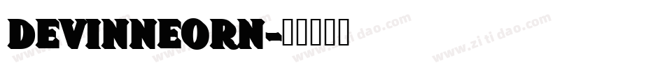 DeVinneOrn字体转换
