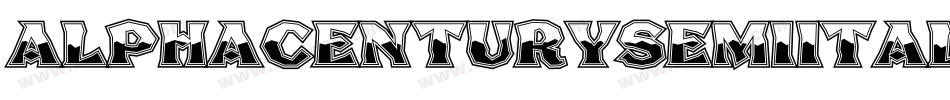 AlphaCenturySemiItalic-2O4j8字体转换