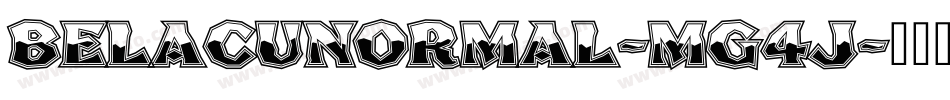 BelacuNormal-mG4j字体转换