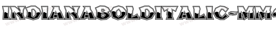 IndianaBoldItalic-mm4j字体转换