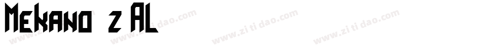 Mekano1-z7AL字体转换