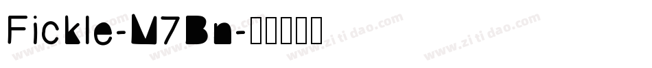 Fickle-M7Bn字体转换