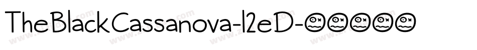 TheBlackCassanova-l2eD字体转换