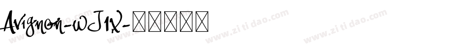 Avignon-wJ1x字体转换