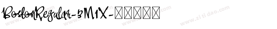 BostonRegular-3M1X字体转换