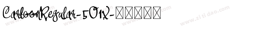CartoonRegular-5O1x字体转换