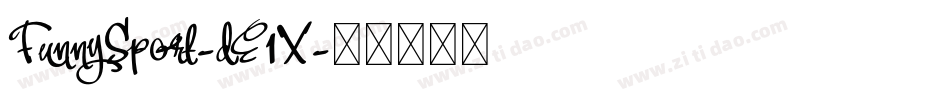 FunnySport-dE1X字体转换