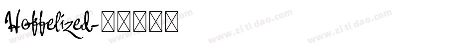 Hoffelized字体转换
