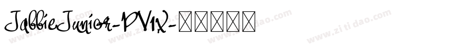 JabbieJunior-PV1x字体转换