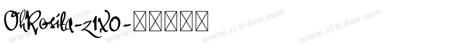 OhRosita-z1x0字体转换
