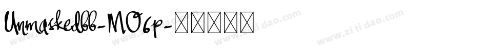 Unmaskedbb-MO6p字体转换