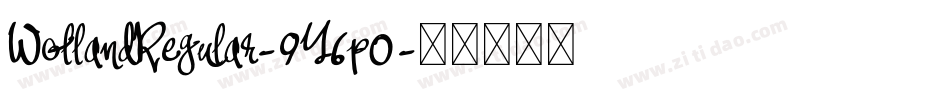 WollandRegular-9Y6p0字体转换
