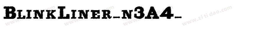 BlinkLiner-n3A4字体转换