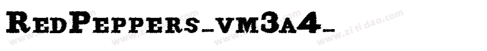 RedPeppers-vm3a4字体转换 RedPeppers-vm3a4字体转换