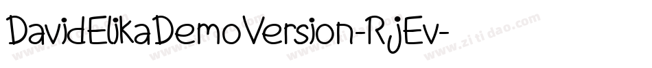 DavidElikaDemoVersion-RjEv字体转换