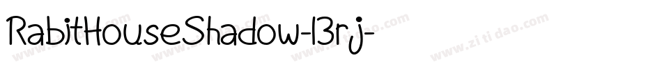 RabitHouseShadow-13rj字体转换